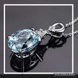 Aquamarine Pendant Necklace